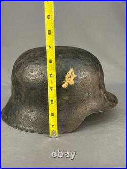 Original WWII German M-42 Steel Stahlhelm Helmet (426)