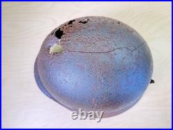 Original WWII German M40 Helmet Combat Damaged Eastern Front #204