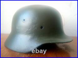 Original WWII German M40 Helmet Light green Size 56