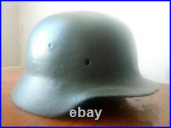 Original WWII German M40 Helmet Light green Size 56