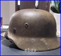 Original WWII German M40 Helmet WW2 Afrika Korps Original WWII German M40 Helmet WW2 Afrika Korps
