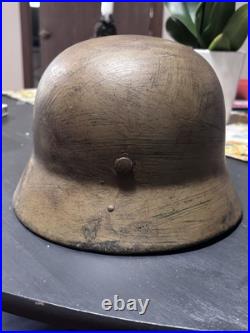 Original WWII German M40 Helmet WW2 Afrika Korps Original WWII German M40 Helmet WW2 Afrika Korps