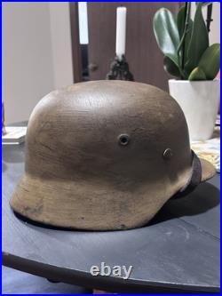 Original WWII German M40 Helmet WW2 Afrika Korps Original WWII German M40 Helmet WW2 Afrika Korps