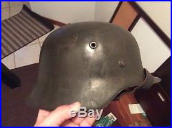 Original WWII German M42 No Decal Helmet