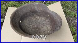 Original WWII German M42 Steel Helmet Battlefield Relic