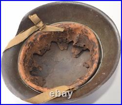 Original WWII German Military M42 EF64 Stahlhelm Helmet with Liner