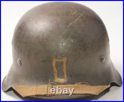 Original WWII German Military M42 EF64 Stahlhelm Helmet with Liner