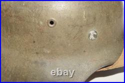 Original WWII German Military M42 EF64 Stahlhelm Helmet with Liner