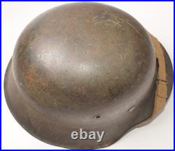 Original WWII German Military M42 EF64 Stahlhelm Helmet with Liner