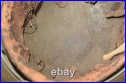 Original WWII German Military M42 EF64 Stahlhelm Helmet with Liner