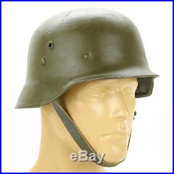 Original WWII Hungarian M38 Steel Helmet (German M35 Copy)- Size 58cm, US 7 1/4
