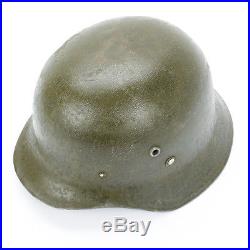 Original WWII Hungarian M38 Steel Helmet (German M35 Copy)- Size 59cm, US 7 3/8