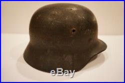 Original WWII M35 German Army Heer Combat Helmet