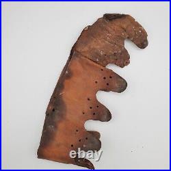 Original WWII WW2 German Stahlhelm Helmet Liner 1940 Stamped Leather militaria