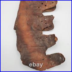 Original WWII WW2 German Stahlhelm Helmet Liner 1940 Stamped Leather militaria