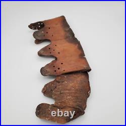 Original WWII WW2 German Stahlhelm Helmet Liner 1940 Stamped Leather militaria