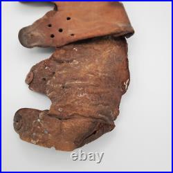 Original WWII WW2 German Stahlhelm Helmet Liner 1940 Stamped Leather militaria