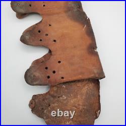 Original WWII WW2 German Stahlhelm Helmet Liner 1940 Stamped Leather militaria