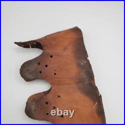 Original WWII WW2 German Stahlhelm Helmet Liner 1940 Stamped Leather militaria