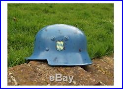 Original Ww2 German Helmet With Liner & Chinstrap