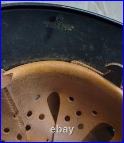 Original Ww2 German Helmet With Liner & Chinstrap Wwii