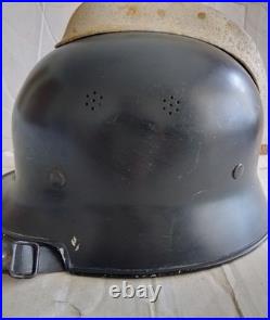Original Ww2 German Helmet With Liner & Chinstrap Wwii