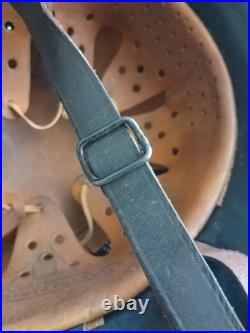 Original Ww2 German Helmet With Liner & Chinstrap Wwii