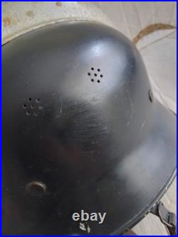 Original Ww2 German Helmet With Liner & Chinstrap Wwii