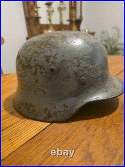 Original Ww2 German M35 Et64 1116 Helmet