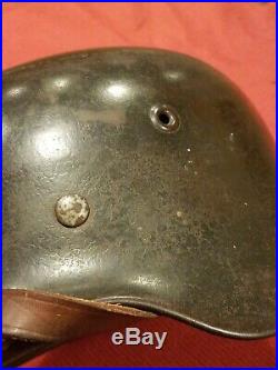 Original Ww2 German M40 Helmet Et66 Stahlhelm Named