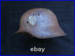 Original Ww2 German M42 Helmet Norwegian Military Used
