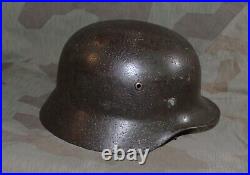 Original Ww2 German Wehrmacht M35 Q64 Helmet With Liner Battle Of Raseiniai 1941