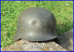 Original Ww2 M40 German Helmet Wwii