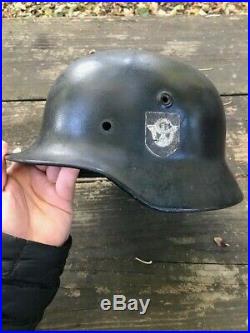 Original Wwii German Helmet DD Ww2 German Helmet DD Wwii German Police Helme