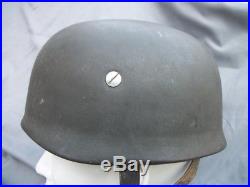 Original Wwii German M38 Fallschirmjager Paratrooper Helmet With Coa