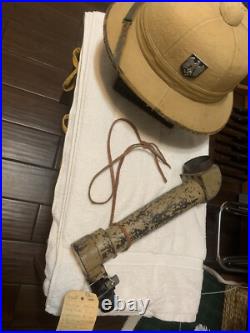 Original Wwii Pith Helmet With 88 MM Scope Grouping