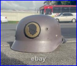 Original authentic 1945 World War II, German military helmet, a. K. A. STALHELM