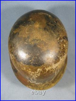Orignal German WW2 M40 Camo Helmet Shell Size ET. 66