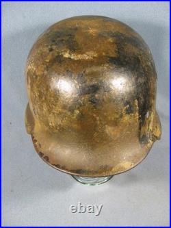 Orignal German WW2 M40 Camo Helmet Shell Size ET. 66