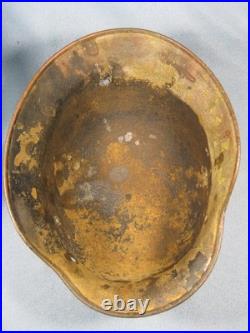 Orignal German WW2 M40 Camo Helmet Shell Size ET. 66
