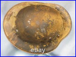 Orignal German WW2 M40 Camo Helmet Shell Size ET. 66