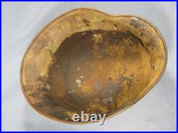Orignal German WW2 M40 Camo Helmet Shell Size ET. 66
