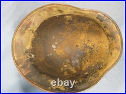 Orignal German WW2 M40 Camo Helmet Shell Size ET. 66