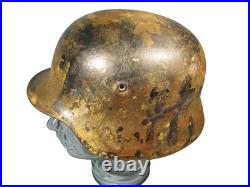 Orignal German WW2 M40 Camo Helmet Shell Size ET. 66