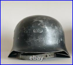 Post WW2 German Style, M42 Spanish helmet, with original Liner