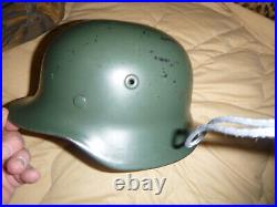 Post WW2 M-40 German Police Helmet Q-64