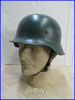 Post WW2 West German M40 / M52 Helmet Police Polizei Linnemann & Schnetzer