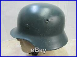 Post WW2 West German M40 / M52 Helmet Police Polizei Linnemann & Schnetzer