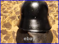 Post War German M34 Fire Fighter Helmet Excellent Condition
