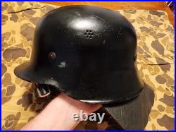 Post War German M34 Fire Fighter Helmet Excellent Condition